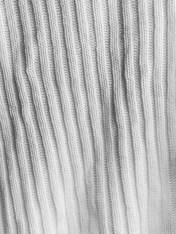 Rib knit fabric texture