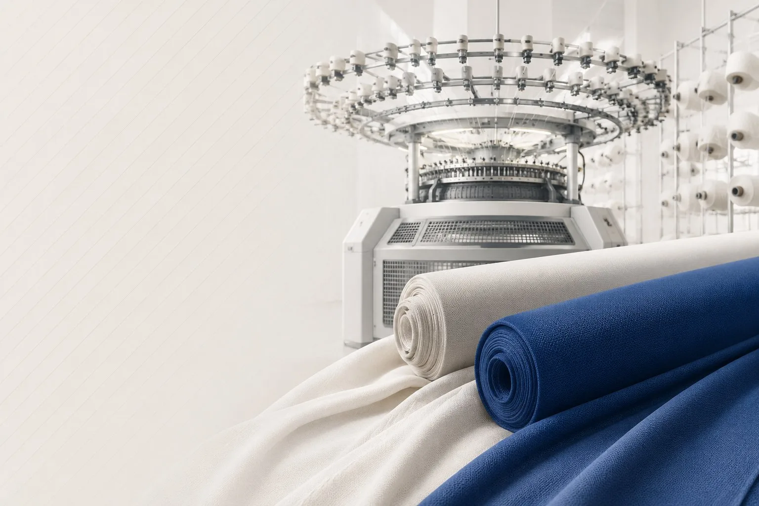Circular knitting machines — production line